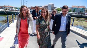 La conselleira do Mar, Marta Villaverde, visitó la estructura