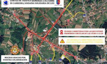 Restricciones viarias previstas en la zona