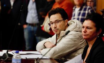 El concejal José Ramón Abal, durante una sesión plenaria
