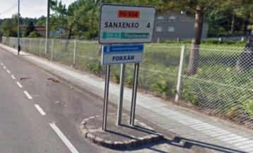 Imagen de la carretera PO-504 en Sanxenxo