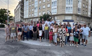 Inauguración de la escultura 'O Corazón da Ría'