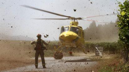 Incendio forestal en los montes de Meis. Gonzalo Salgado