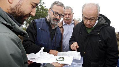 Las excavaciones llegan a Cálogo en busca del castro y del monasterio. G Salgado