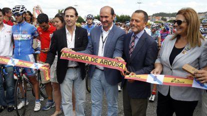 Vilagarcía puso el broche final al paso de a la vuelta ciclista por O Salnés. Gonzalo Salgado