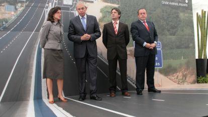 Touriño, Caride y los alcaldes inauguran la autovía do Salnés