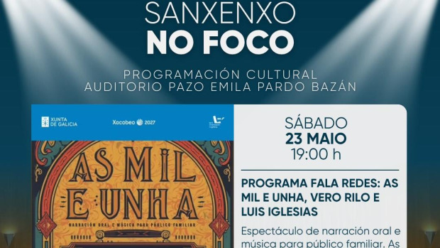 Cartel del espectáculo que tendrá lugar en el auditorio municipal de Sanxenxo