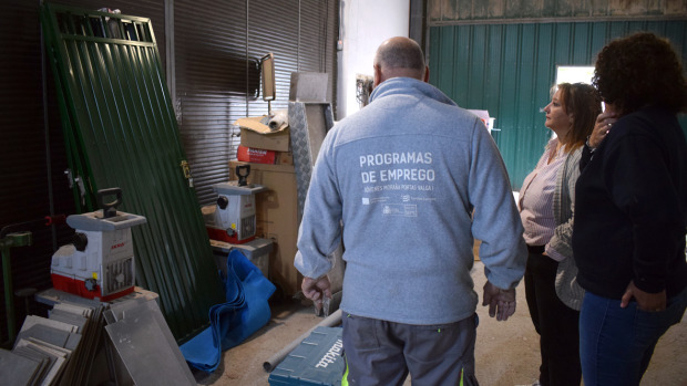 Obras en la escuela taller