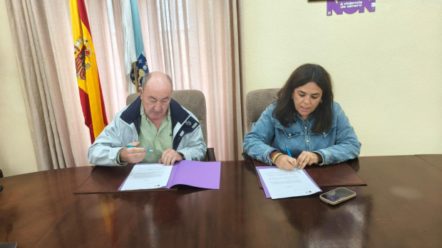 El acto de firma, en la Casa Consistorial