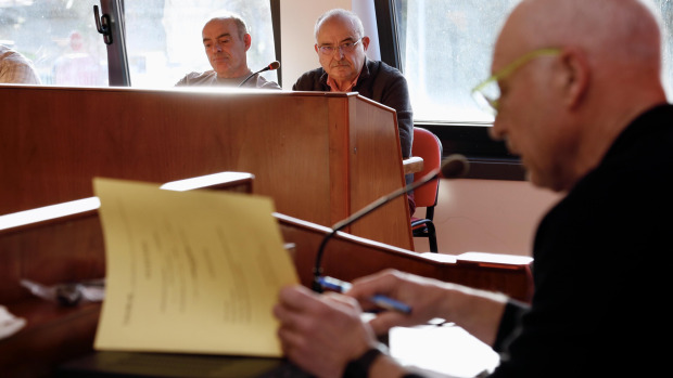 El alcalde de Catoira, Xoán Castaño, en un Pleno del Concello