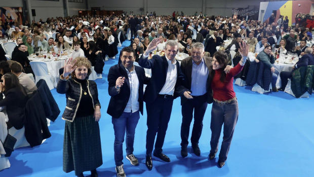 Luis López, Alfonso Rueda, Telmo Martín y María Martínez Allegue