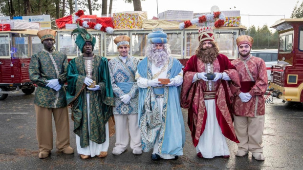 Imagen de archivo de la llegada de los Reyes Magos el año anterior