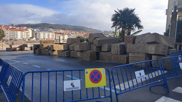 Estado de las obras en el Paseo de Silgar en Sanxenxo