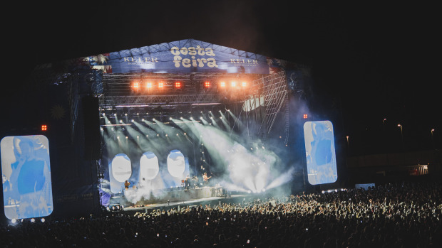 El escenario del Costa Feira durante el concierto de Camilo