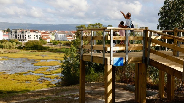 Estructura instalada en el mirador de A Seca