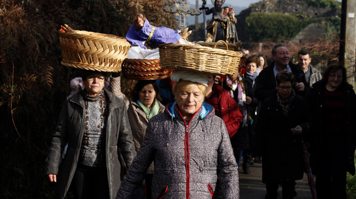 Procesión dos lacóns en Cordeiro 2025