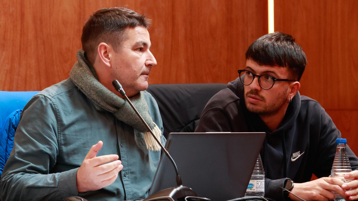 El teniente de alcalde y concejal de Economía y Hacienda, durante un Pleno