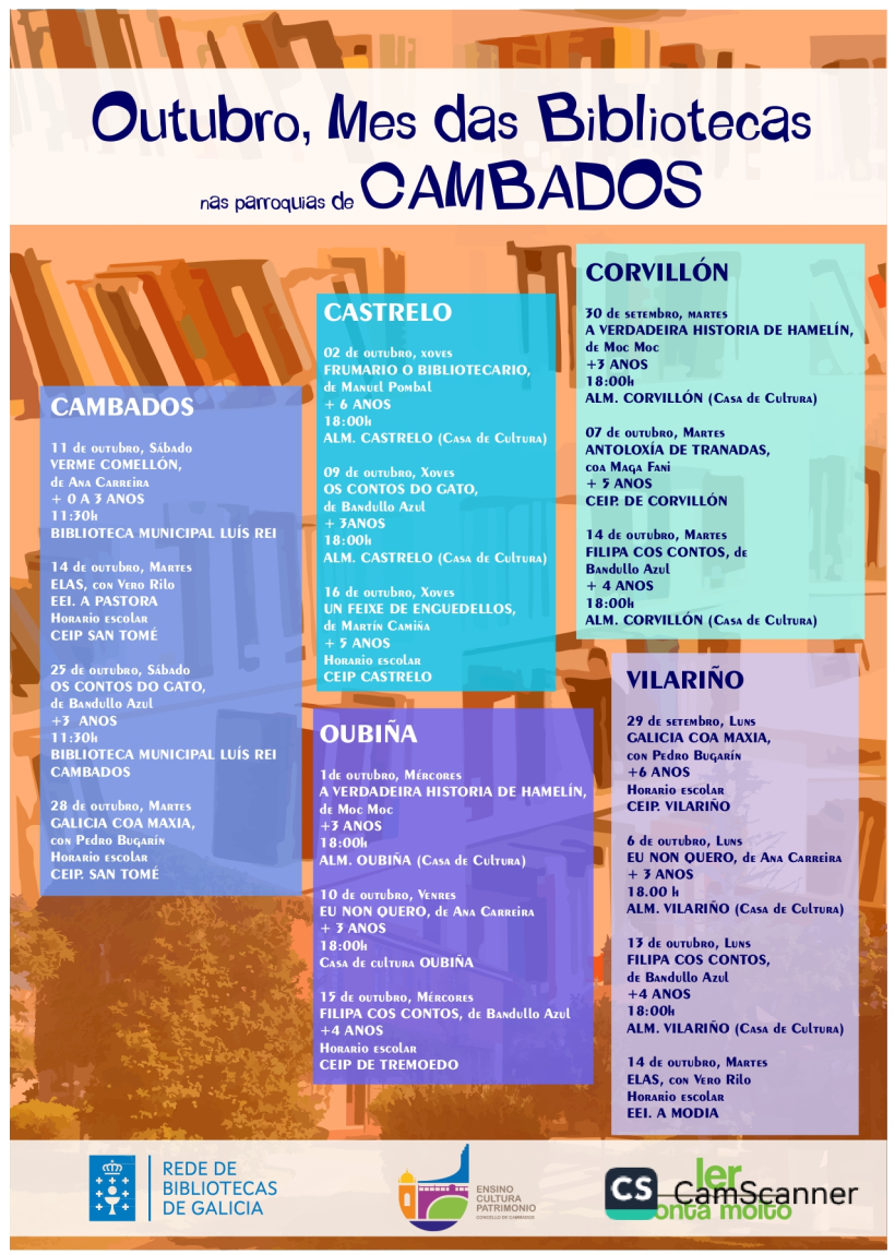 Programa completo do Mes das Bibliotecas