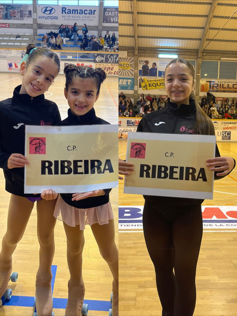 Las deportistas del CP Ribeira