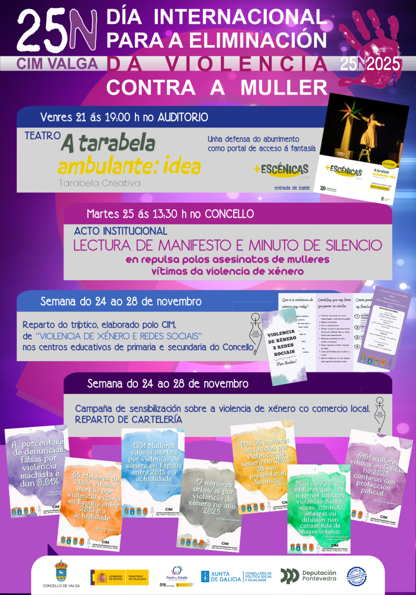 Programación del 25-N en Valga