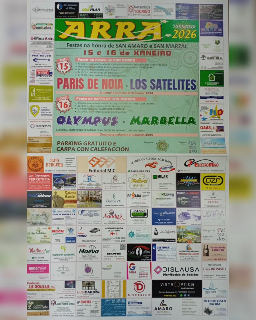Cartel de las fiestas de Arra