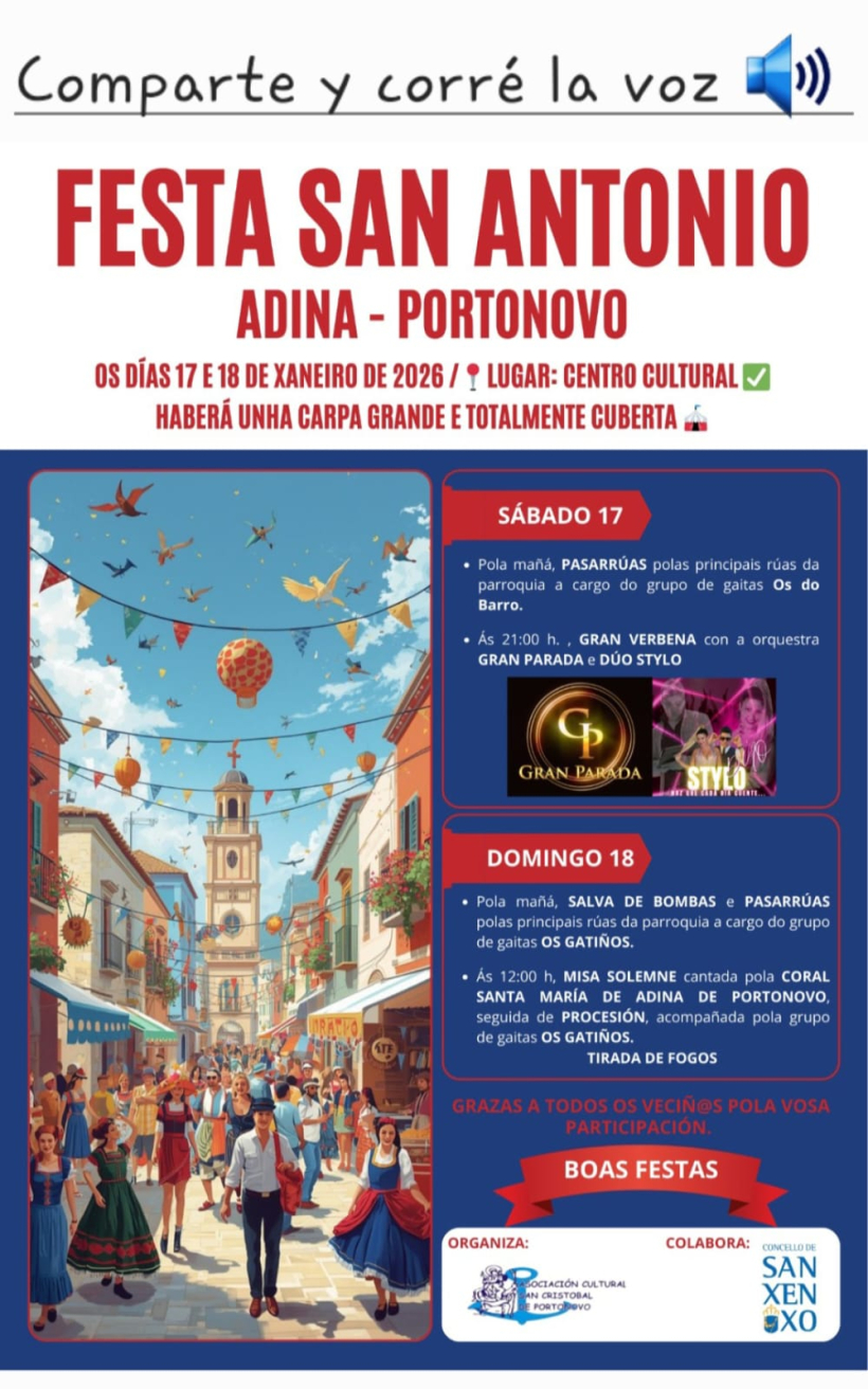 Cartel de las fiestas de San Antonio