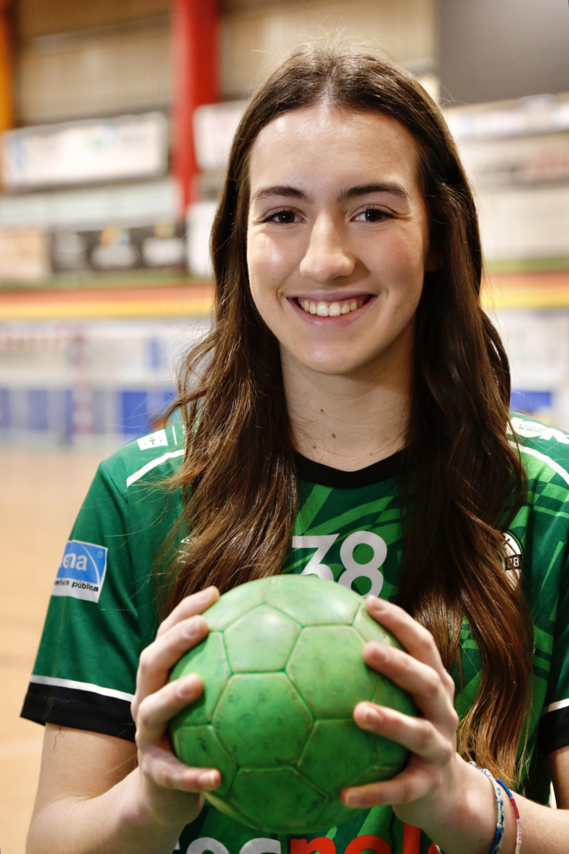 Raquel Muñiz en el Pabellón de Coirón