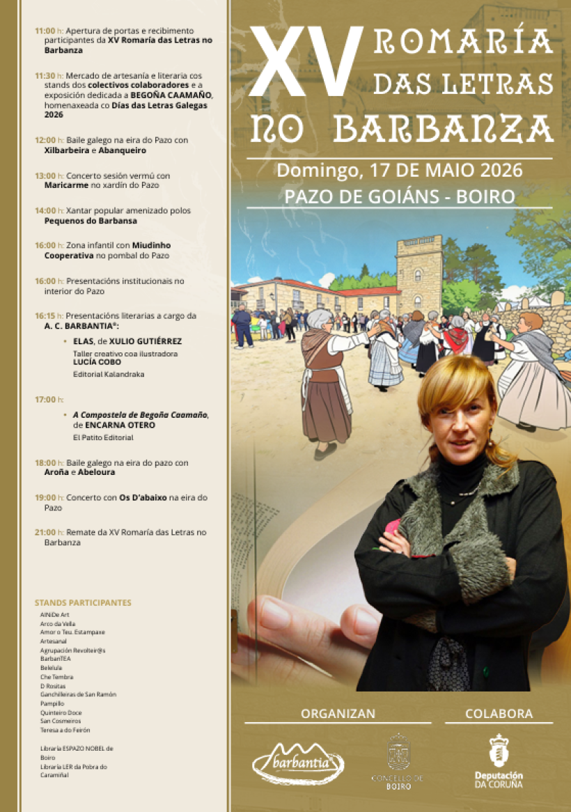 Programa de la XV Romaría das Letras no Barbanza