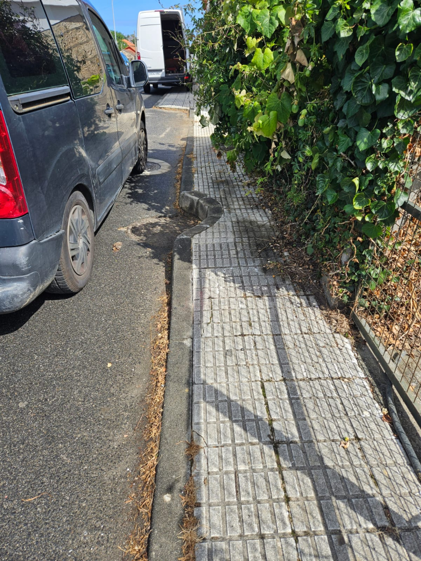 Deficiencias en la carretera PO-504 denunciados por el BNG de Sanxenxo