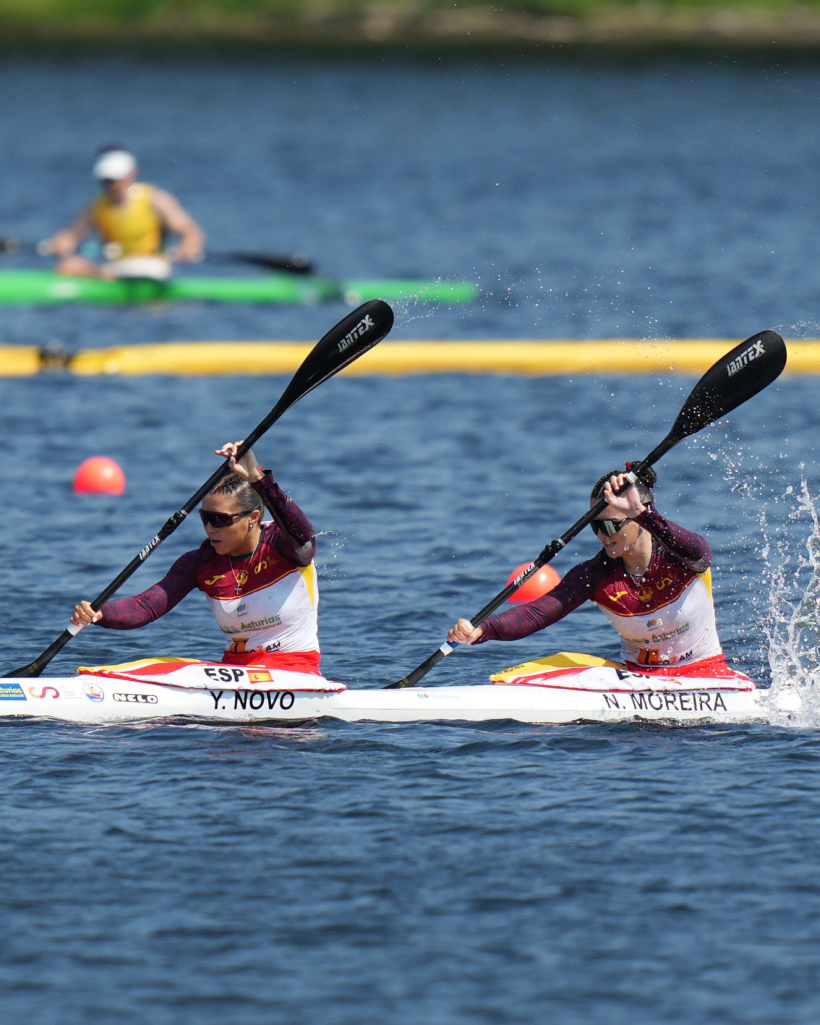 La asturiana Yaiza Novo en la final de K4 hoy en Canadá