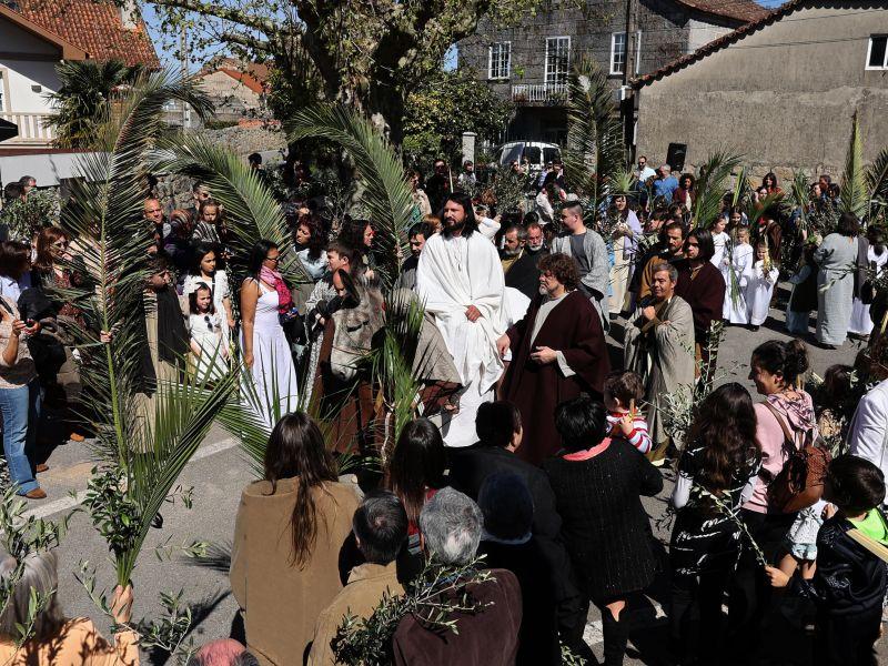 Escenificaciu00f3n domingo de Ramos Paradela Semana Santa Meis