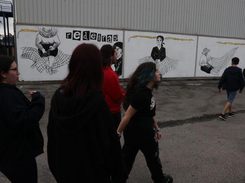 Inauguración mural IES Asorey redeiras Cambados