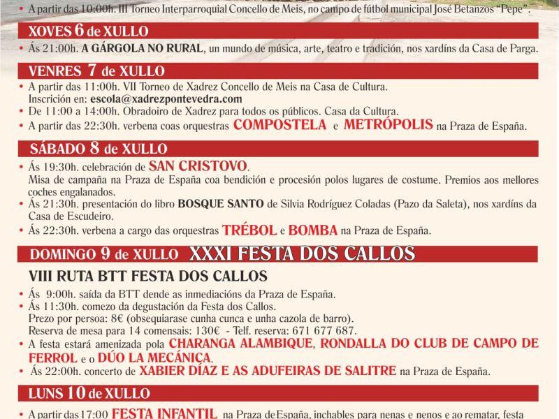 SAN BIEITO 2023 cartel fiestas Meis Callos
