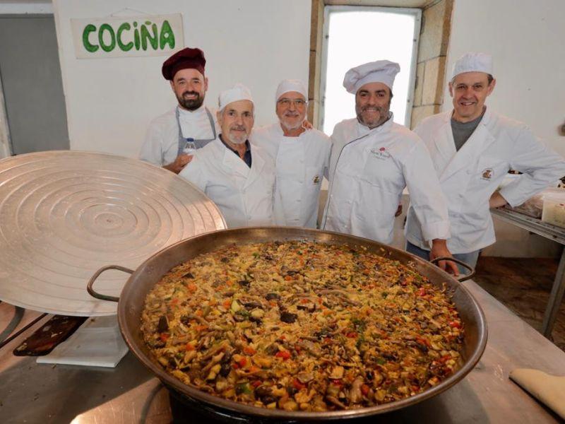 Arroz con cogumelos festa dos cogumelos vilagarcia cantarela outono micoloxico