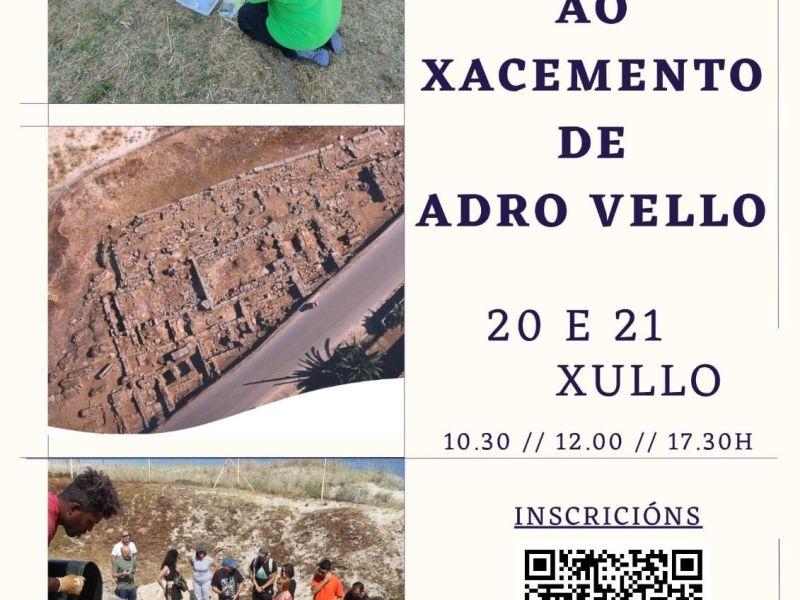 Cartel visitas guiadas adro vello o grove