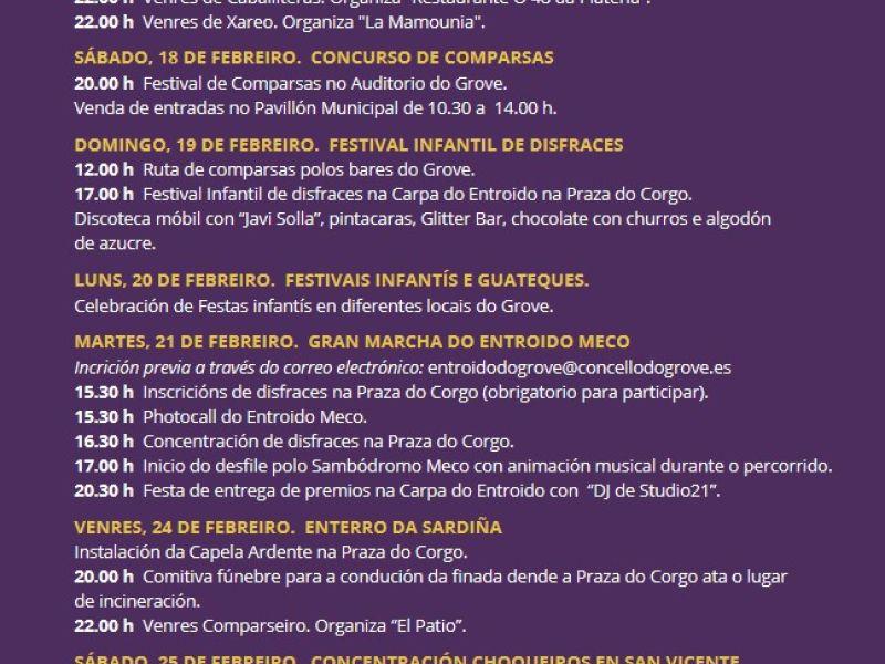 Programa Gran Entroido Meco 2023