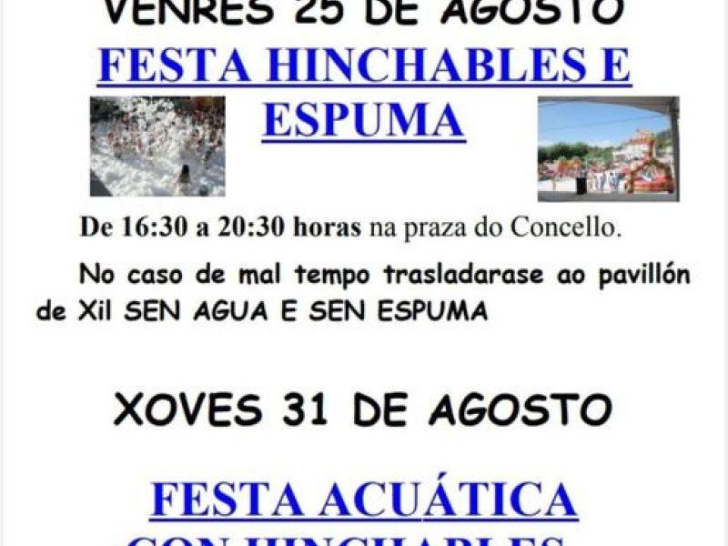 Cartel de la fiestas infantiles de fin de verano de Meau00f1o