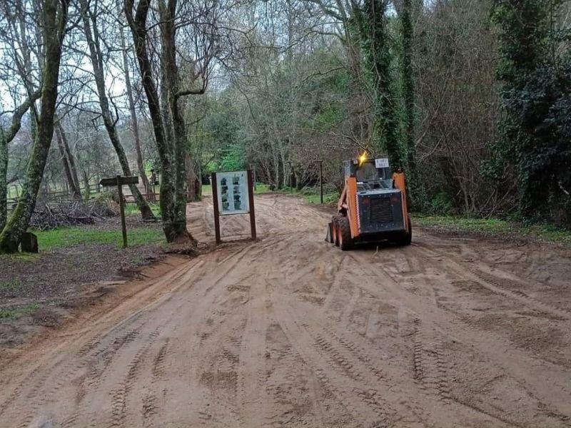 Mejoras ruta da pedra e da auga Meis obras