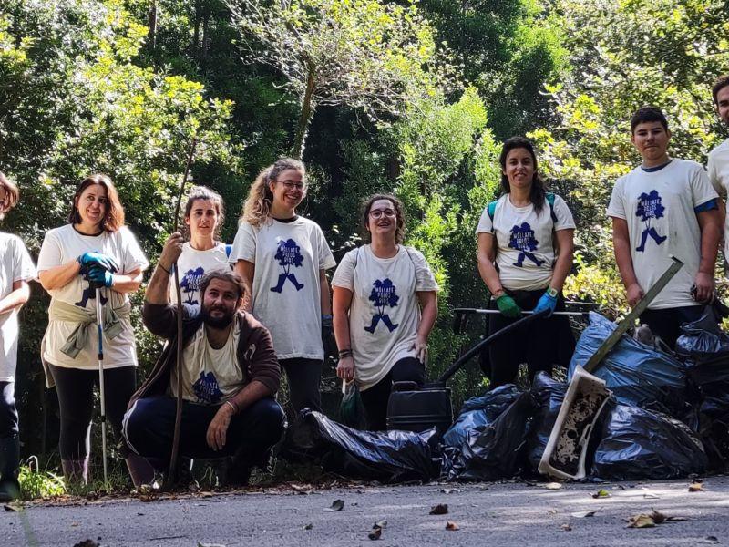 Asociación vecinos araño rianxo limpieza río Te