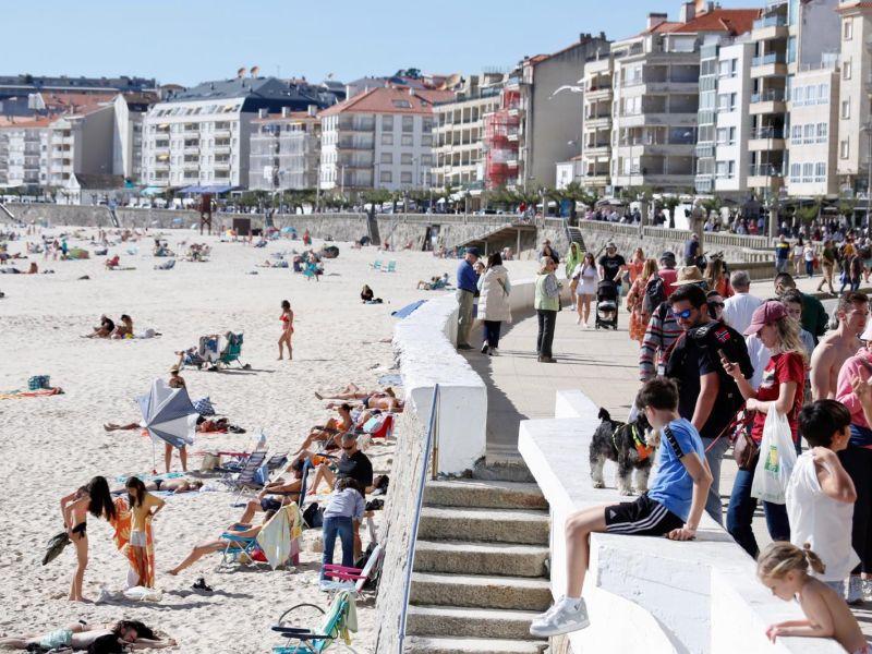 Turistas en sanxenxo silgar