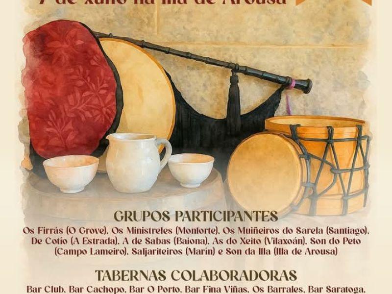 Cartel cantos de taberna a illa