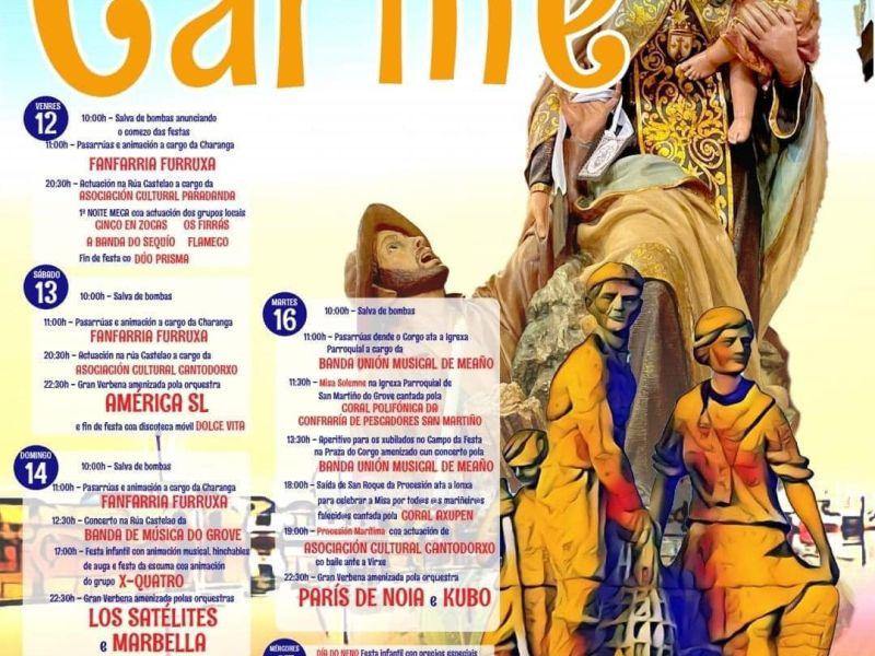 Programa fiestas carmen o grove