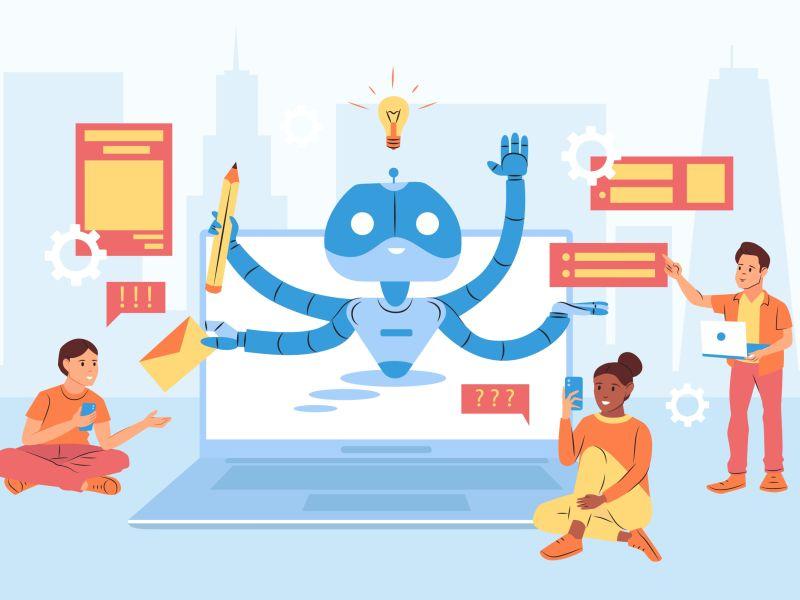 2303 q897 002 s m009 c10 chat bot flat illustration