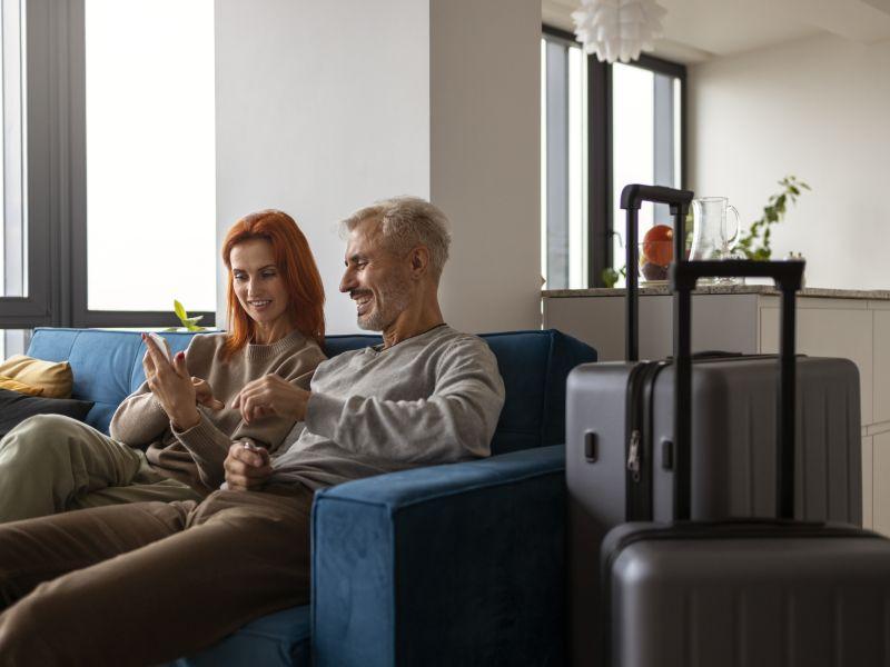 Anfitrion de airbnb dando la bienvenida los huespedes 2