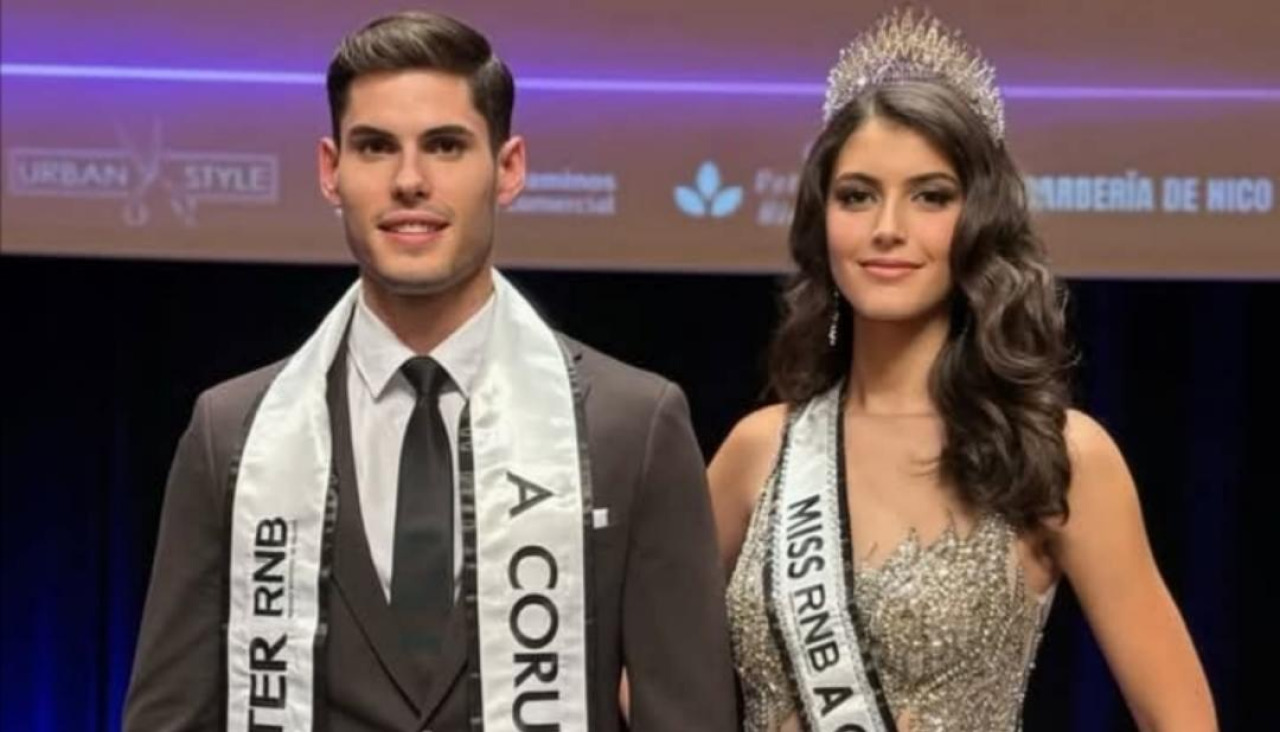 Jacobo Picón y Lara Vázquez fuieron elegidos nuevos Mister y Miss RNB A Coruña y en octubre de 2026 representarán a la provincia en el certamen nacional