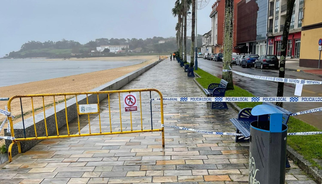 Imagen del paseo precintado