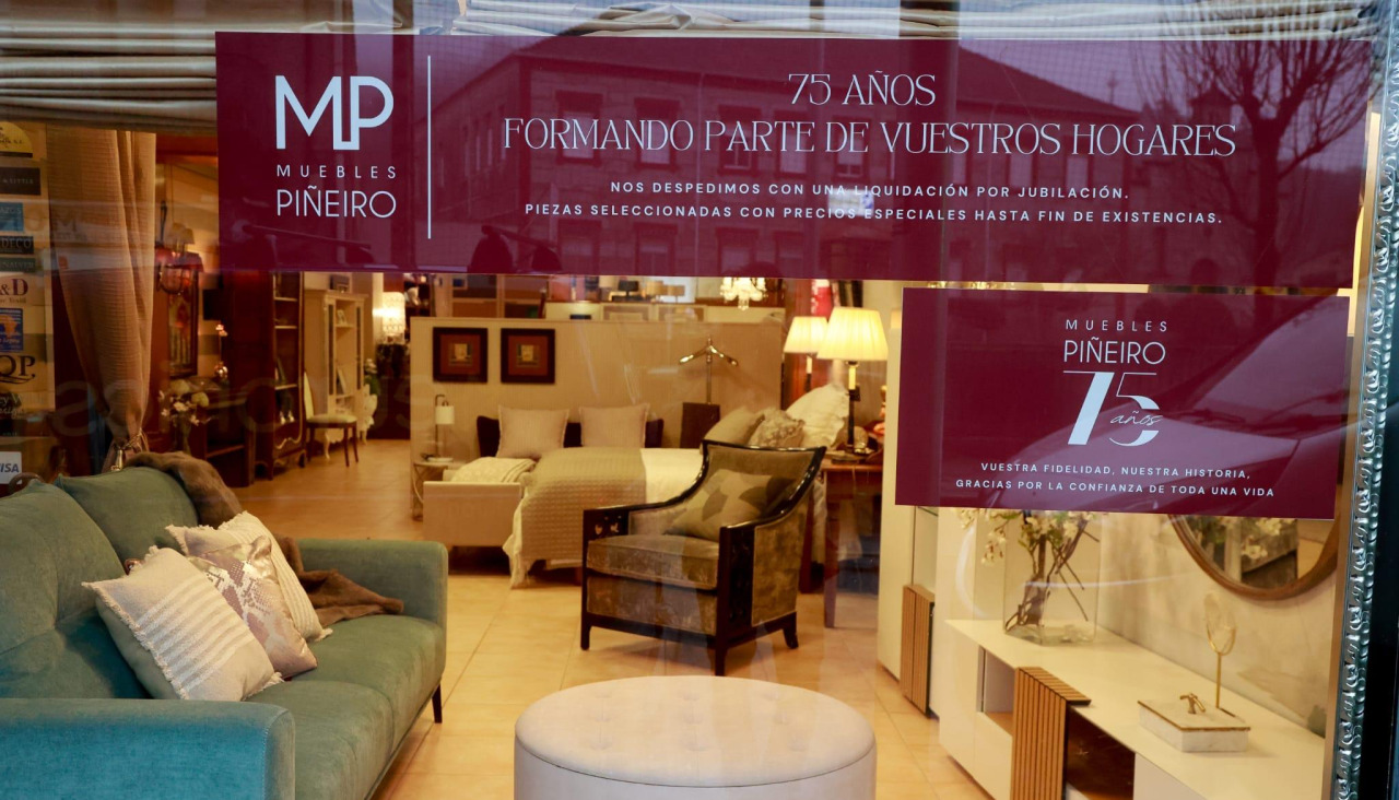 Muebles Piñeiro, en Caldas, cerrará sus puertas el próximo mes de febrero