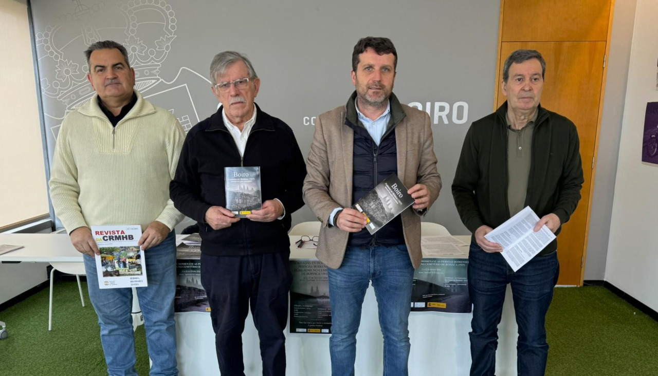 Acto de presentación de las jornadas en homenaje a los boirenses fusilados en Boisaca 