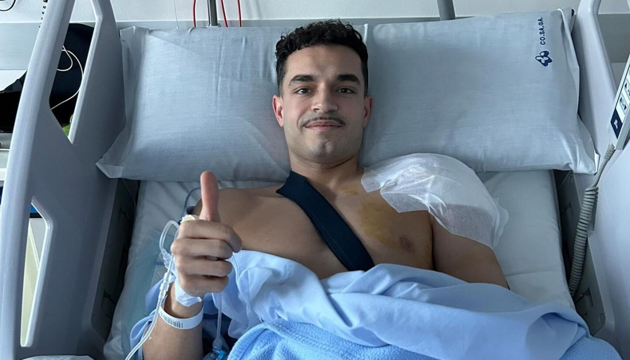 Mario García recién operado