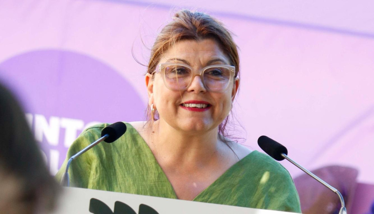 A coordinadora durante un evento do organismo provincial