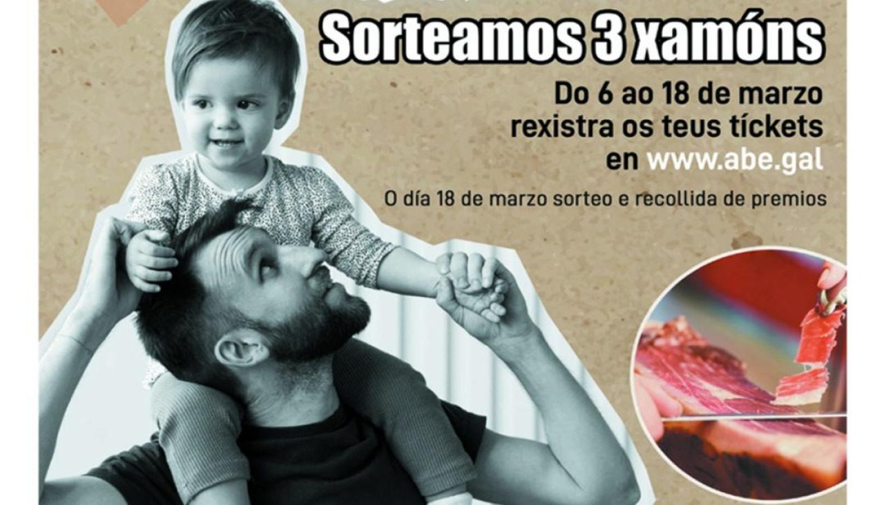 Imagen parcial del cartel de la campaña programada por la patronal boirense con motivo del Día del Padre